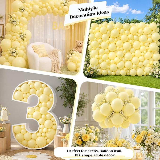 Pastel Yellow Balloons - Image 5