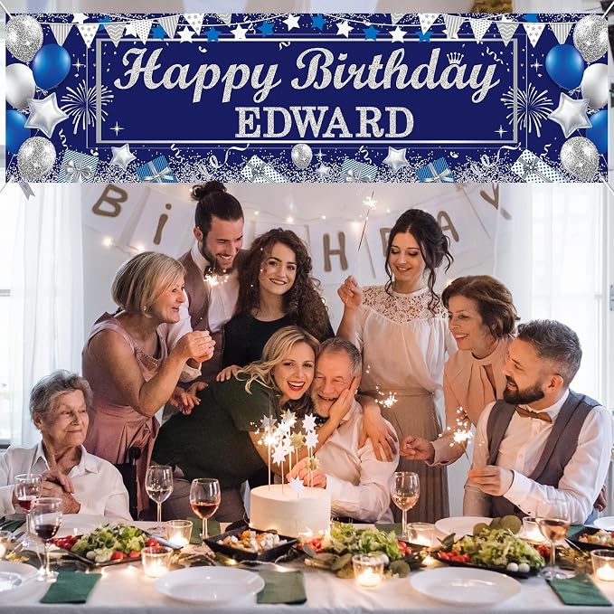 Lonfliness Personalized Birthday Banner Happy Birthday Party Decor Custom DIY - Image 4