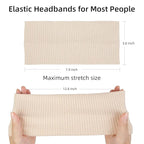 Headbands for Women Non Slip Thick Headbands Fashion Wide Headband Elastic Hairbands for Women's Hair Soft Head Band Hair Accessories 6PCS