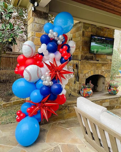 10 Pack 18 Inch Baseball Foil Balloons Helium Metallic Mylar Balloons - Image 3