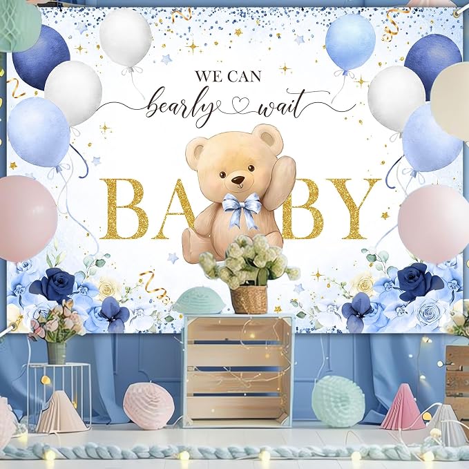 Avezano Bear Baby Shower Backdrop - Image 6