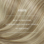 YoungSee Nano Ring Hair Extensions Ombre Nano Link Hair Extensions Balayage Light Brown with Platinum Blonde Nanobead Extension Real Human Hair Cold Fusion 50g 50s 18 Inch for Daily Confidence Boost