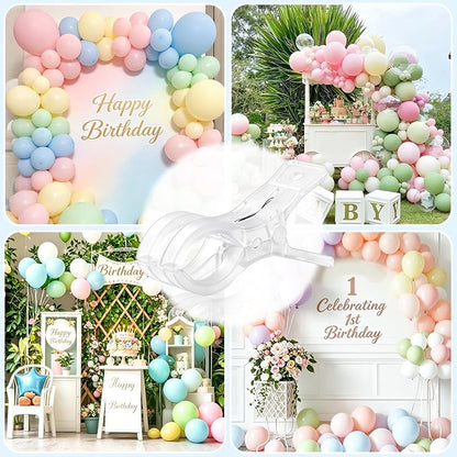 Balloon Arch Kit with 10 Clear Spring Clamps & Decorating Supplies | Complete - Image 7
