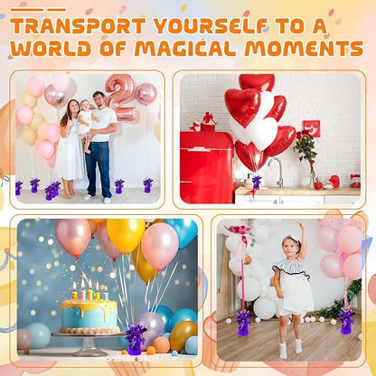 6 Pack Purple Balloon Weights Metallic Holder Anchors Balloon Holder Weights - Image 5