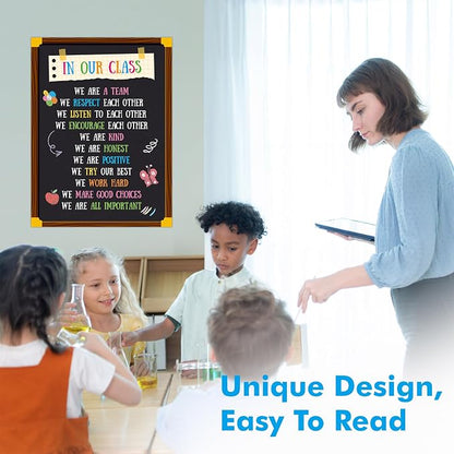 Vantasii Classroom Rule Poster, Colorful Bulletin Board Decoration Thick - Image 5