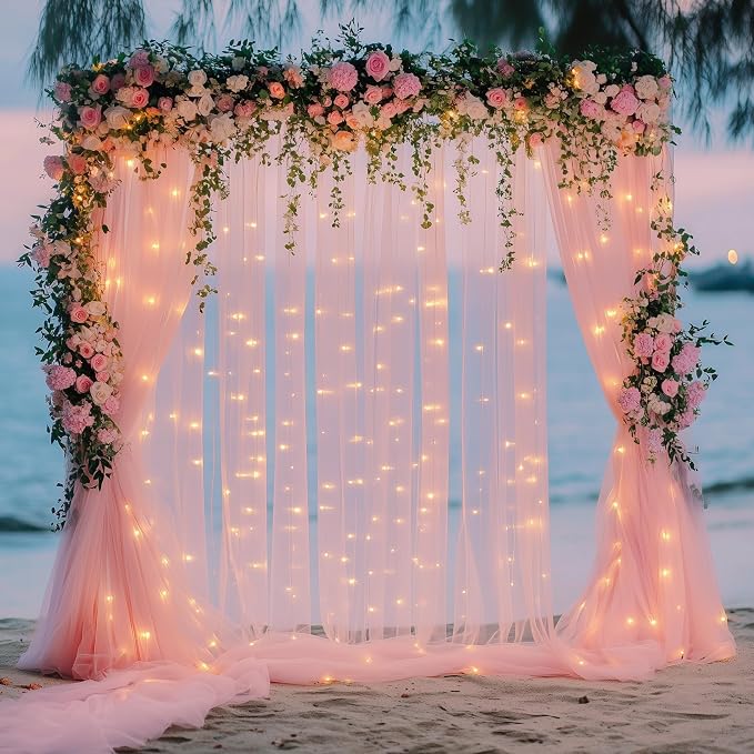 Fomcet Tulle Backdrop Curtains - Image 7