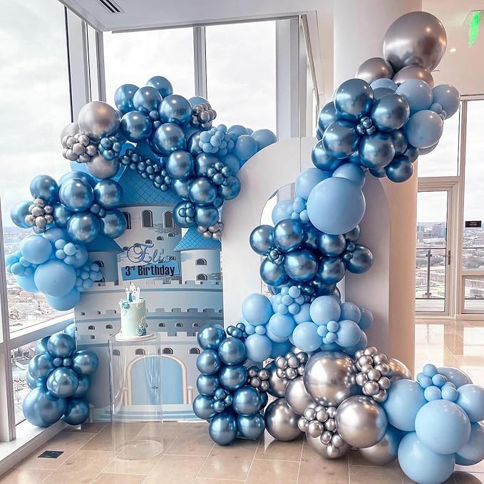 Jobkoo Blue and White Balloons - Image 5