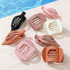 8 PCS Flat Hair Clips for Women French Matte Flat Claw Clips for Thick & Thin Hair No-Slip Hair Barrettes, Strong Hold Styling Accessories