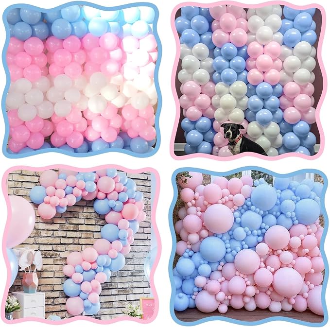 Pink Blue Link Balloons - Image 5