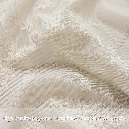 WAZZIO Boho Lace Curtains 2 Panels 108 Inches -Cute Vintage Victorian Sheer - Image 4