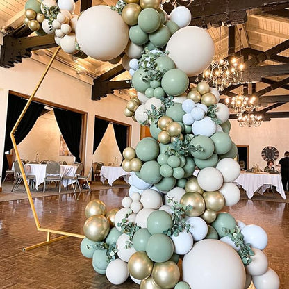 Voircoloria 105pcs Sage Green Olive Green Party Latex Balloons, 12inch | - Image 4