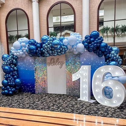 YMSZ Blue Balloon Garland Arch Kit, Baby Shower, 2026 Graduation, Anniversary - Image 6