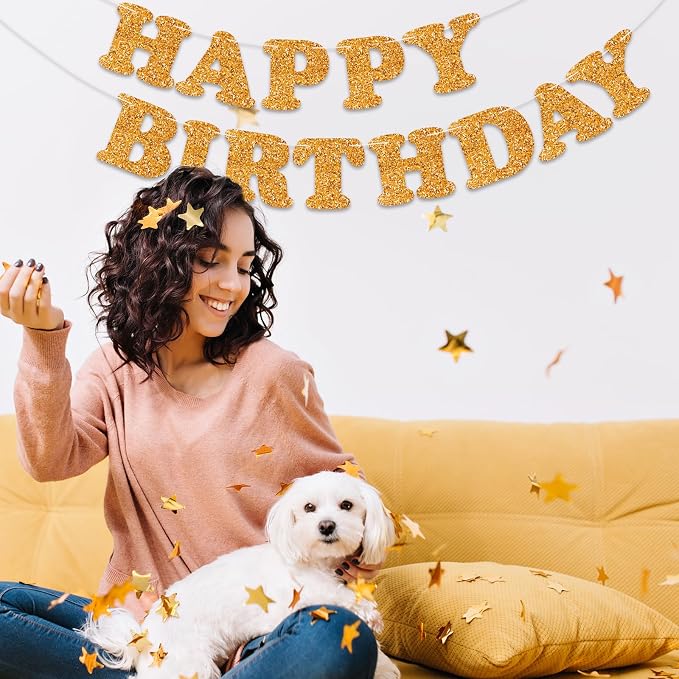 Orange Happy Birthday Banner Birthday Party Decorations Happy Birthday Banner - Image 9