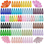 Premium Snap Mini Hair Clips - Kids Metal Non Slip Hair Bow Clips for Girls Toddlers Hair Accessories (Colorful 30 Colors)