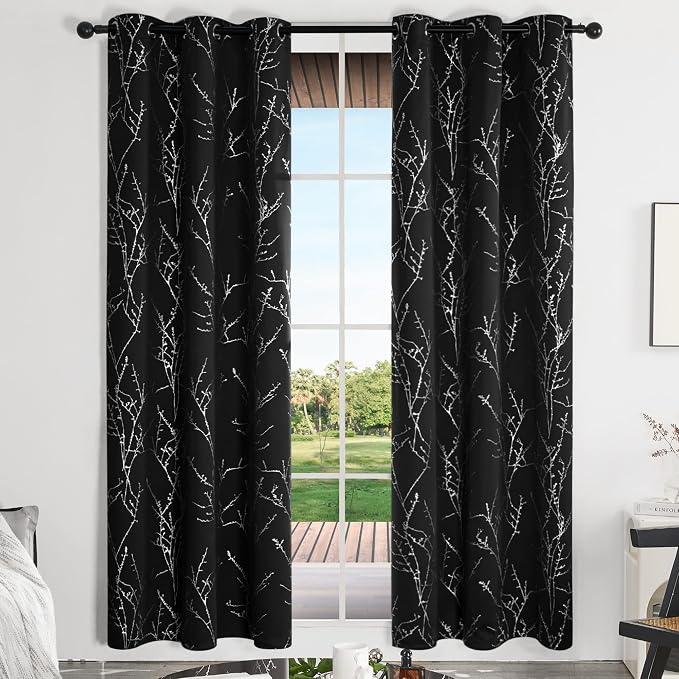 Deconovo Living Room Curtains 84 Inches Long, Thermal Insulated, Room Darkening - Image 2