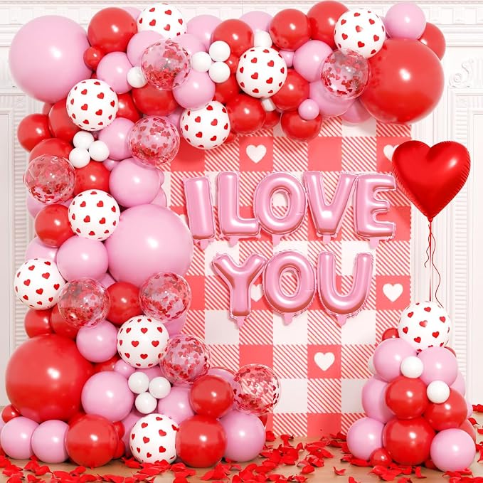 Valentines Day Balloons Garland Arch Kit - Image 4