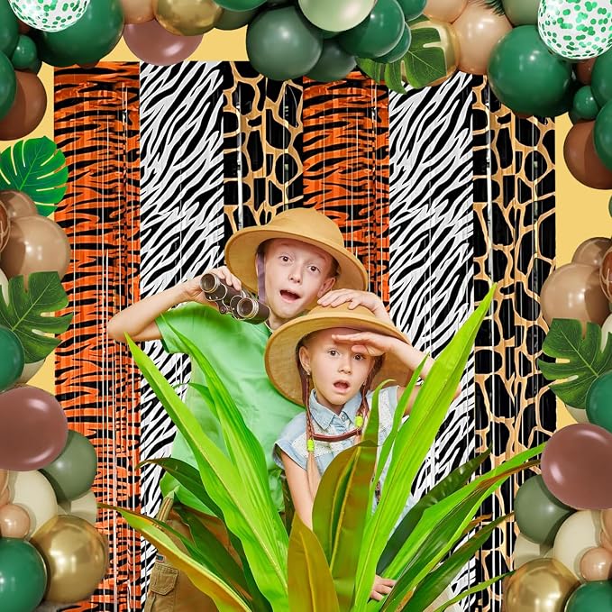 Jungle Safari Balloon Arch Garland Kit Birthday Party Decorations | Animal - Image 5
