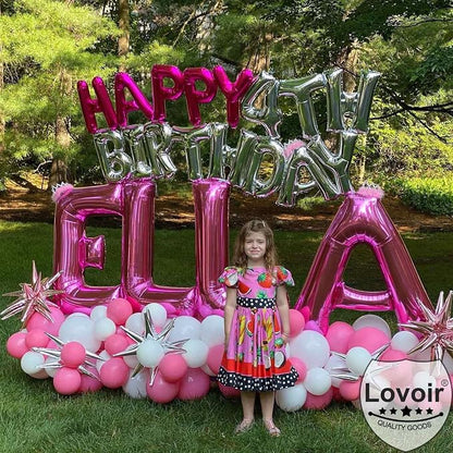 Lovoir 40 Inch Large Hot Pink Letter Y Balloons Big Size Jumbo Mylar Foil - Image 4