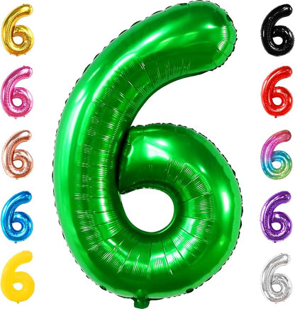 KatchOn Giant Dark Green Number 6 Balloon by KatchOn