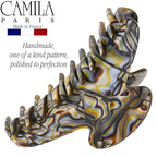 Camila Paris CP3036 French Hair Clip for Thick, Long, Curly & Wavy Hair - Handmade Onyx, Girls' Big Claw Clip, Strong Hold