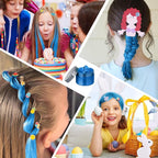 Temporary Hair Color Wax Kit, Stocking Stuffers for Teen Girls, Instant Hair Dye Color Wax Washable Natural Hair Color Cream for DIY Hairstyle on Crazy Hair Day, Easter, Christmas (Blue)