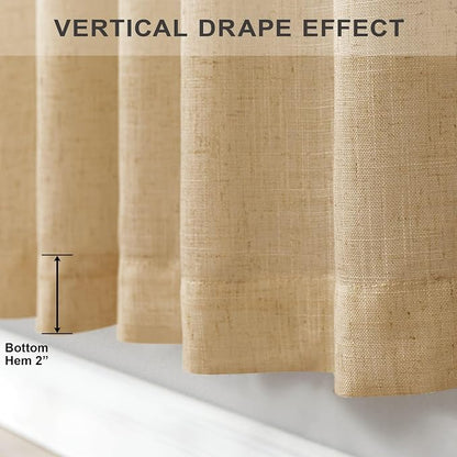 Burlap Color Curtains 84 Inch Length - Image 5