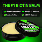 Biotin Beard Balm + XXL Beard Growth Serum + 620,000mcg Beard Growth Vitamins – Beard Growth Kit for Men with Mustache Wax, Collagen, MSM & Castor Oil – Fills Patches, Thickens & Styles