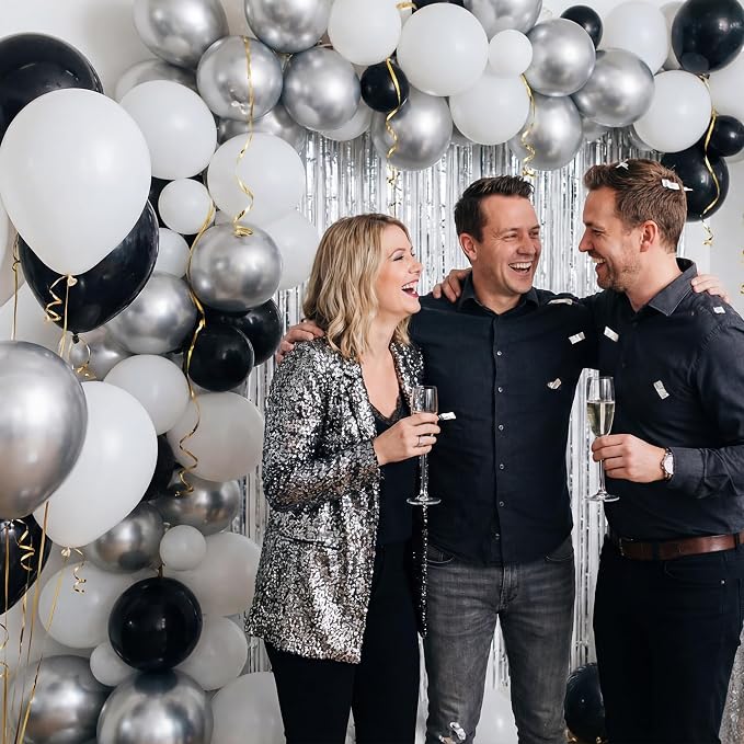 Silver Balloons, Baby Shower, Anniversary, Graduation, Wedding Decorations - Image 8