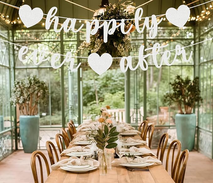 Pre-Strung Happily Ever After Banner - Image 2