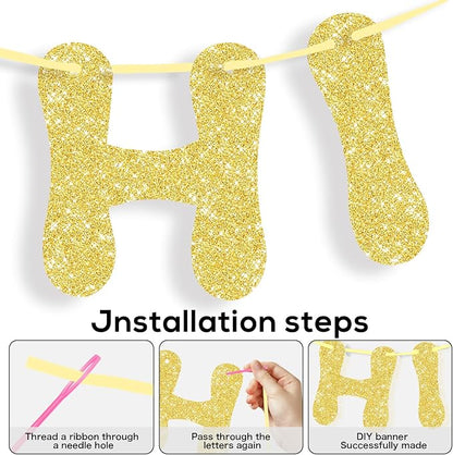 116PCS DIY Banner Customizable Birthday Banners Graduation Banner Custom Party - Image 3