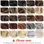 CJL HAIR Large Messy Bun Hair Piece Wavy Curly Scrunchies Synthetic Chignon Ponytail Hair Extensions Thick Updo Hairpieces for Women Beige Multi
