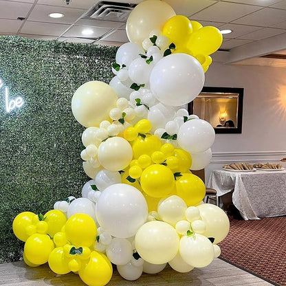 Awenztech 122pcs Pastel Yellow Balloons Different Sizes 18 12 10 5 inch Light - Image 5