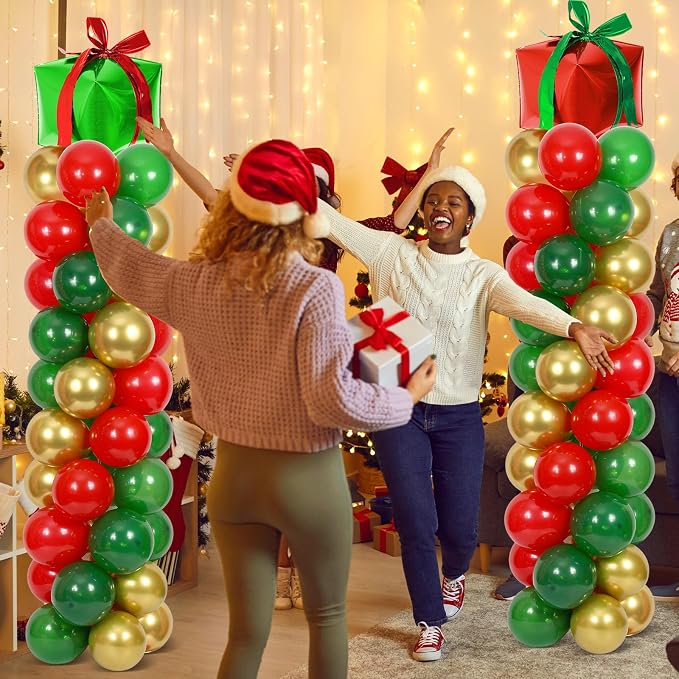 2 Sets Christmas Party Balloon Column Stand Kit - Image 5