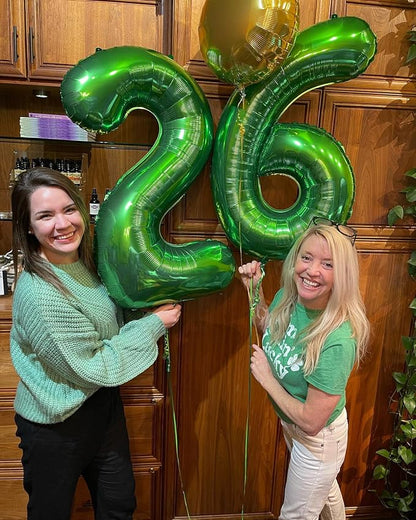 40 Inch Green Number 6 Balloon Birthday Party Decorations - Image 7