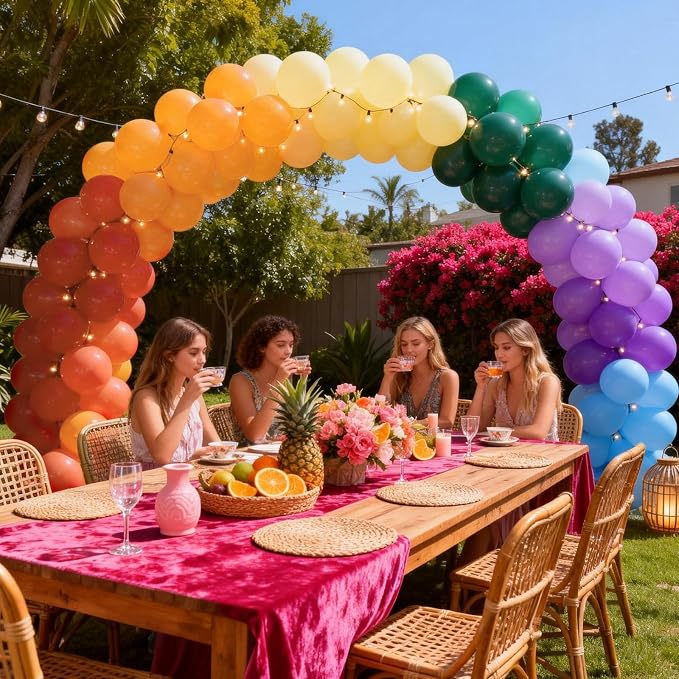 Boho Rainbow Balloon, Colorful Balloons Retro Dusty Baby Orange Blue Dark Light - Image 8