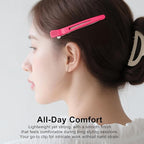 20 PCS Duckbill Hair Clips for Sectioning -4.3” Professional Non-Slip Hair Clamps with Silicone Band, Gentle No-Mark Hold for Thick Hair, Styling & Coloring