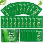 Erinde 30 Pack Aloe Vera Gel for Face, Hair & Body, 99% Pure Aloe Vera Gel for Sunburn Relief, After Sun Skin Care Relief, Skin Care Bulk Soothing Hydrating Aloe Gel Travel Size for All Skin Types