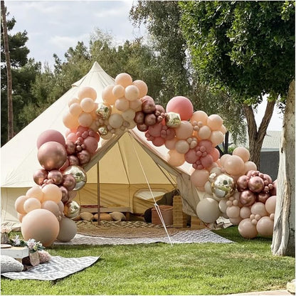 Boho Balloon Arch Kit 158pcs Dusty Rose Balloon Garland Dusty Pink Nude Brown - Image 5