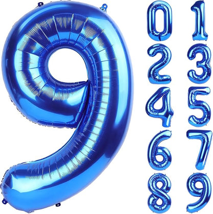 Number Balloons Navy Blue Balloons by United-UnicornsParty
