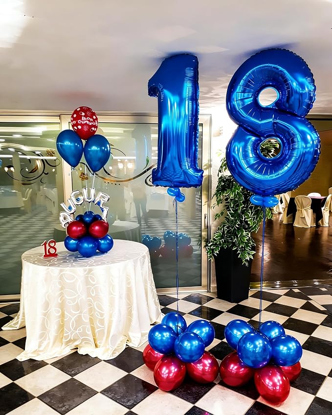 Numbers 15 Balloon 40Inch Blue Balloons - Image 3