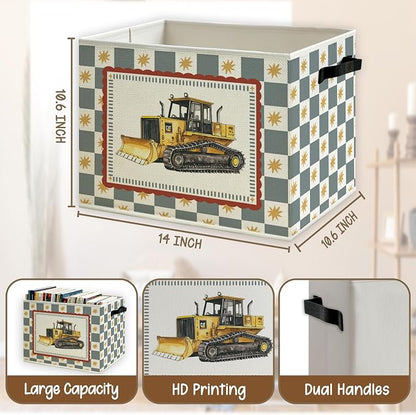 Construction Truck Boy Nursery Storage Basket - Image 5