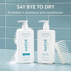 Native Ocean & Timber Shampoo and Conditioner Contain Naturally Derived Ingredients | All Hair Types, Color & Treated, Fine to Dry Damaged, Sulfate & Dye Free - 2-Pack