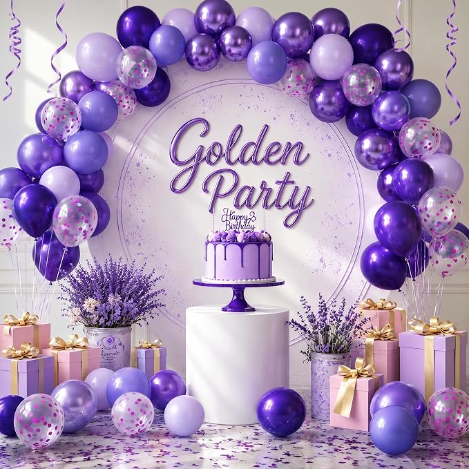 Purple Balloons, Anniversary, Graduation, Wedding Party Decorations - Image 9