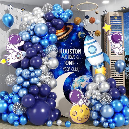 Blue and Silver Balloon Arch Kit - Image 8