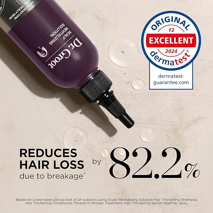 Dr. Groot Miracle in Shower Moisturizing Treatment for Hair Loss, Korean Hair Care Rinse, Rosemary Oil for Smooth, Healthier-Looking Hair in 5 Seconds, Scalp Revitalizing Solution
