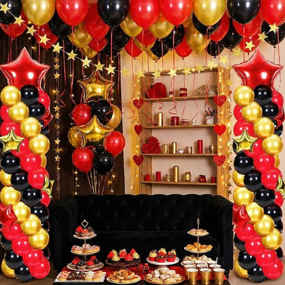Gejoy Red Black Gold Balloons Column Stand Kit Adjustable Tower Stand from 1.4 - Image 6