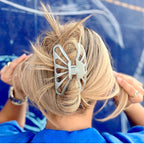 Camila Paris CP3637 French Hair Clip for Women Thick Hair for Long Curly Wavy Hair, Gray, Girls Hair Claw Clips Fashion Styling Hair Accessories for Women, Strong Hold No Slip Grip, Made in France