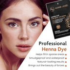 Marie-José & Co Henna Dye Set - Professional Henna Tint for Spot Coloring - Good for 50 Applications (Medium Brown)