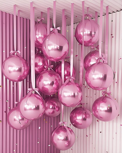 Jenaai 30 Set Round Foil Balloons Bulk 22 Inch 4d Metallic Giant Balloons Set by Jenaai