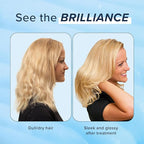Truhair Brilliance Boost Gloss Shine & Repair Treatment | Deep Conditioning Hair Mask for Damaged Hair | Hair Gloss Treatment for Glossy Shine, Radiance & Smooth Finish | Hydrating Hair Mask - 6 Fl Oz